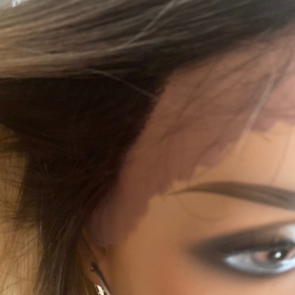 Blonde Lace Front Asymmetrical Bob Wig - Picture 4 of 6